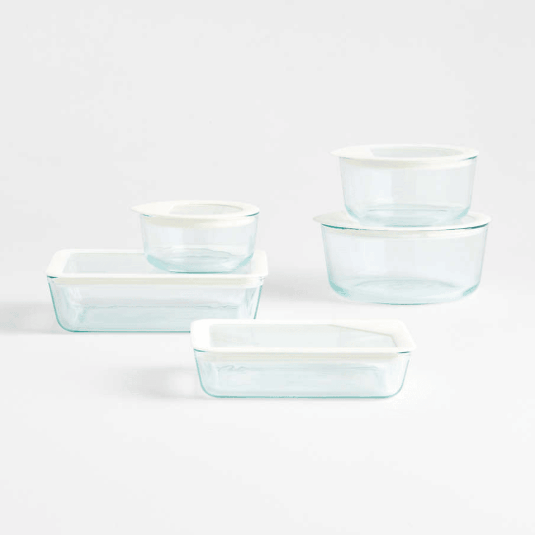 Airtight Oven-Safe Ultimate 5-Piece Glass Storage Set